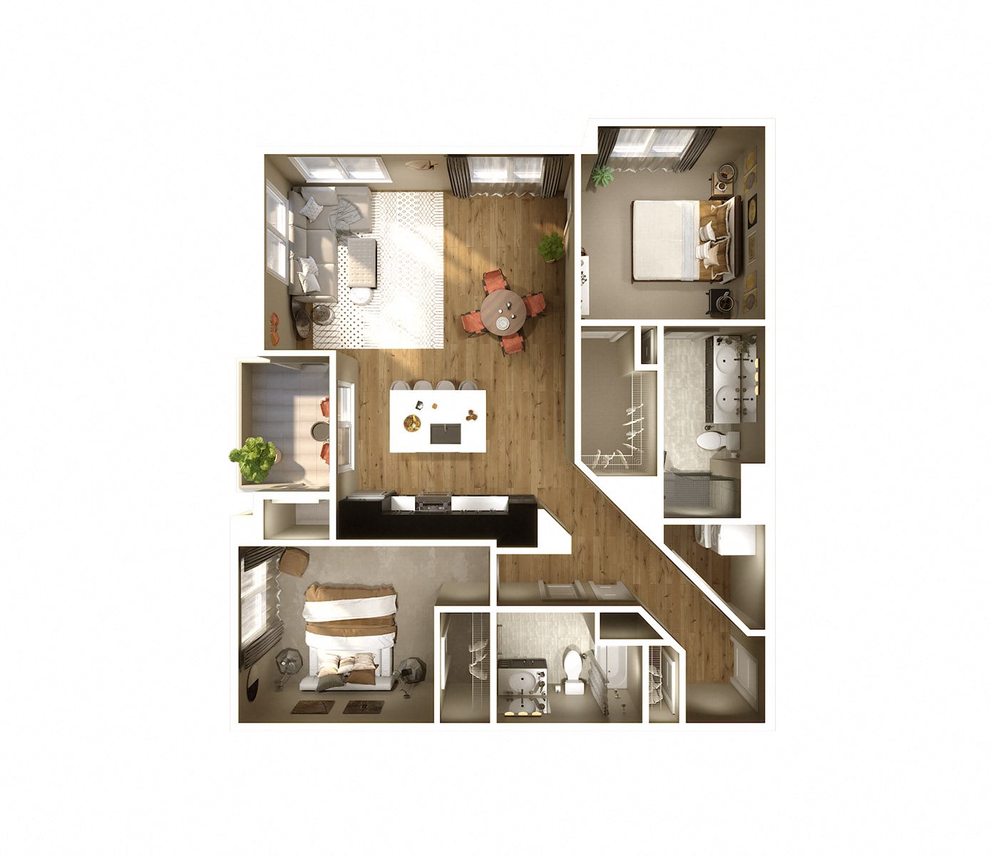 Bexley at Keva Flats Bexley floor plan of Keva Flats Exton, PA apartments